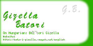 gizella batori business card